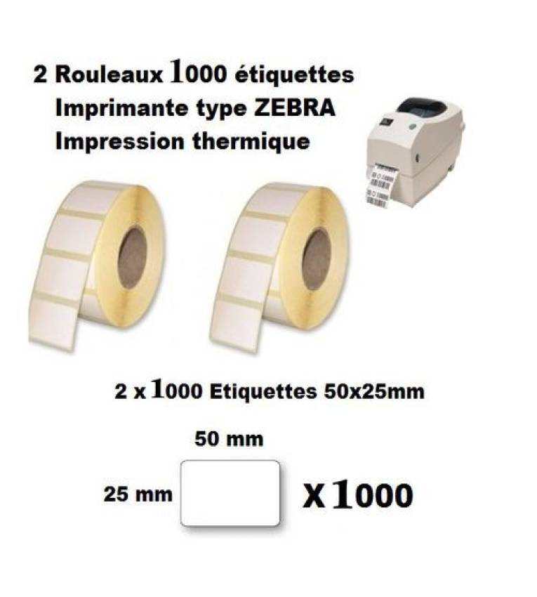 Rouleaux d'étiquette thermique Imprimantes