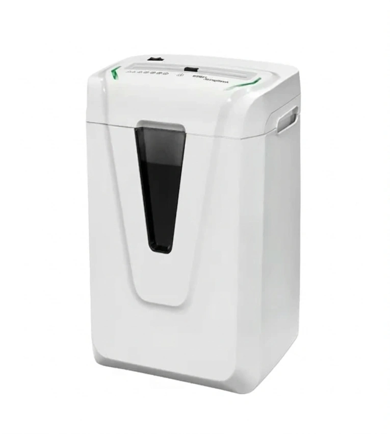 Déchiqueteuse KOBRA Hybrid professionnelle blanche, performante et sécurisée, idéale pour bureaux et entreprises