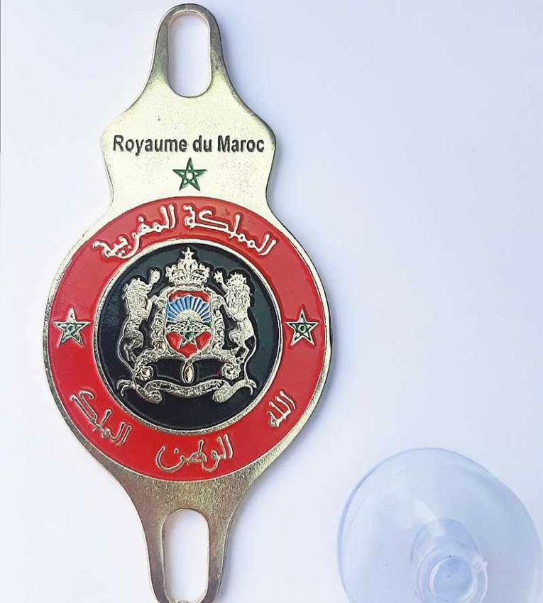Macaron Royaume du Maroc avec support