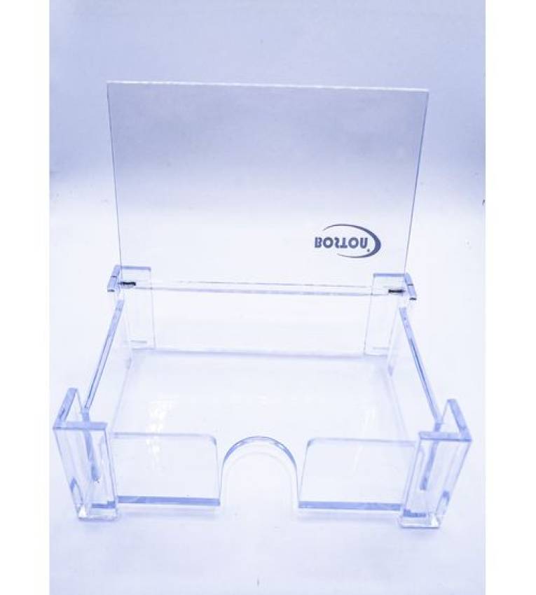 3 Porte de carte de visite Transparent en plexiglasse