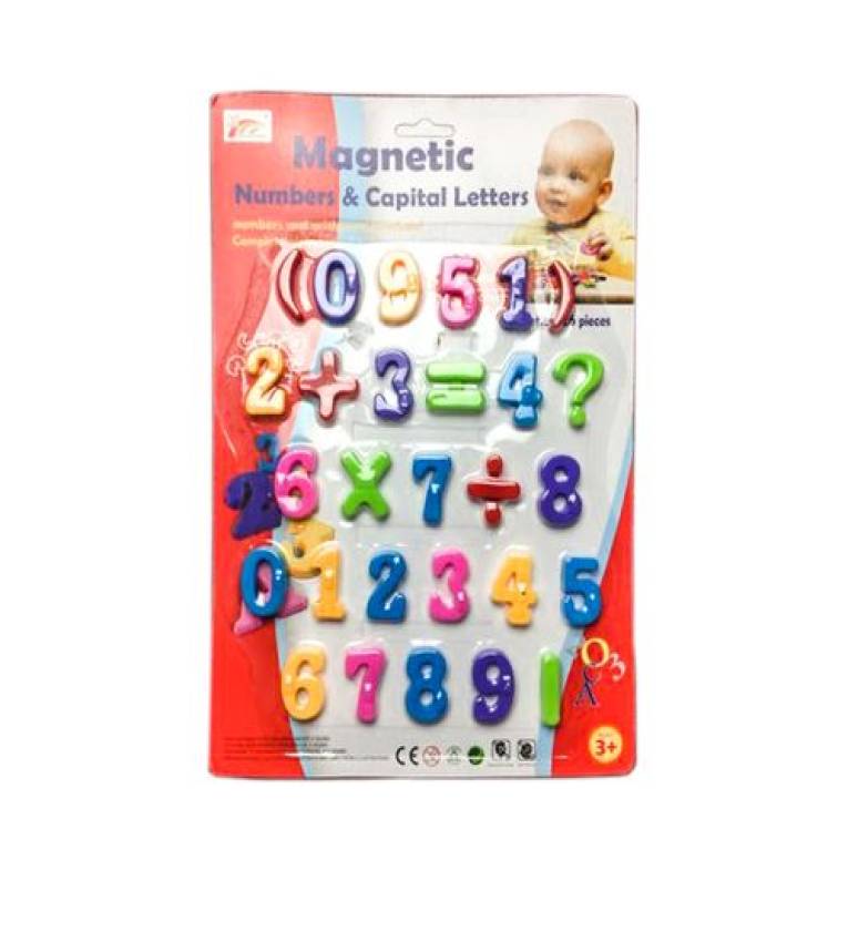 Chiffres et symboles  magnétiques  en plastique français