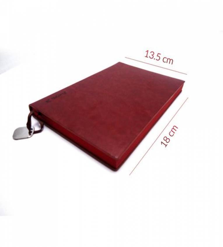 Carnet de notes en cuir  A6 synthétique 13.5 x 18 cm 110 pages