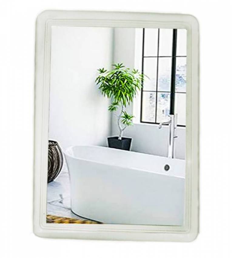 Miroir Murale de sale de Bain avec un cadre en Plastique