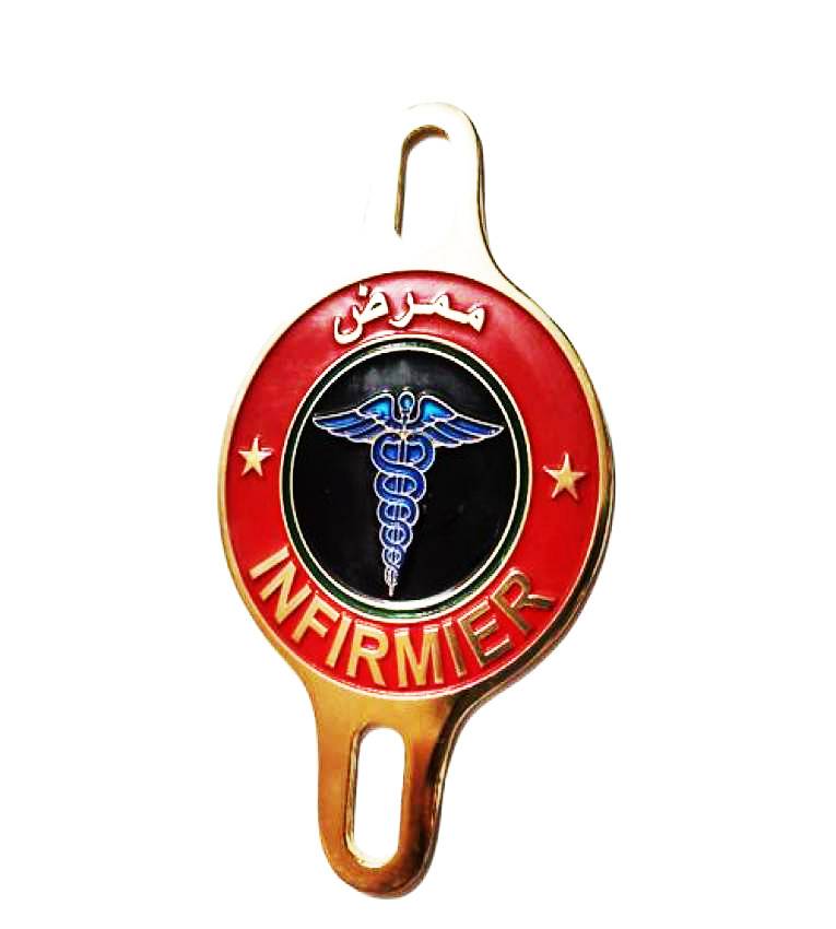 Macaron , Badges  professeur, Docteur, Dentiste, Infirmier, Pharmacien, Presse, Royaume du Maroc