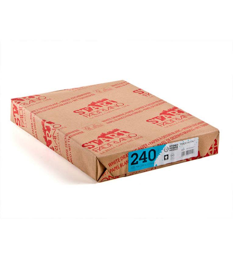 PAPIER DESSIN 240G/M2 FORMAT A4 21X29,7CM 50 FEUILLES