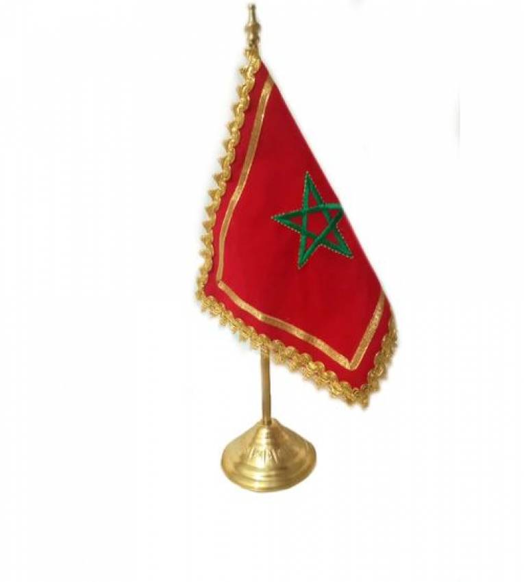 Le drapeau marocain ajoute un bel éclat à votre bureau