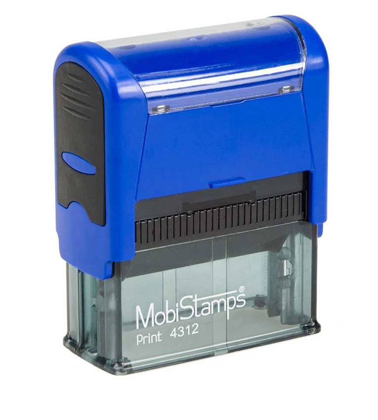 cachet c4312 mobistamp cachet ref 12 bleu