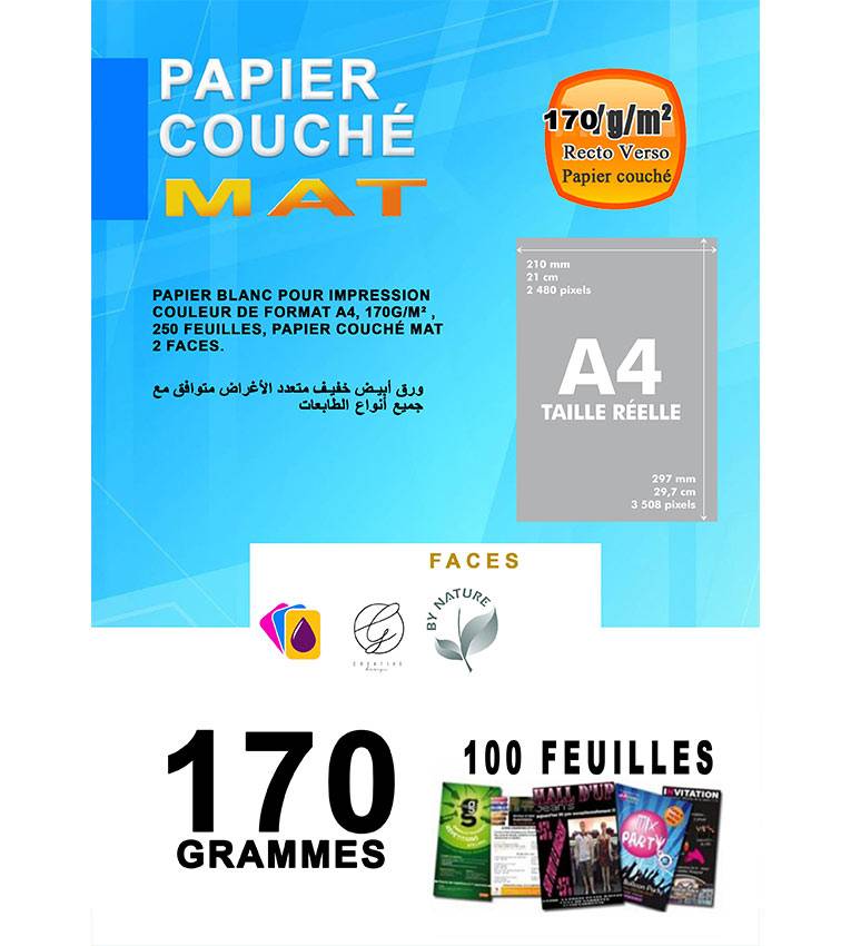 papier de magazine et flyer couché mat
