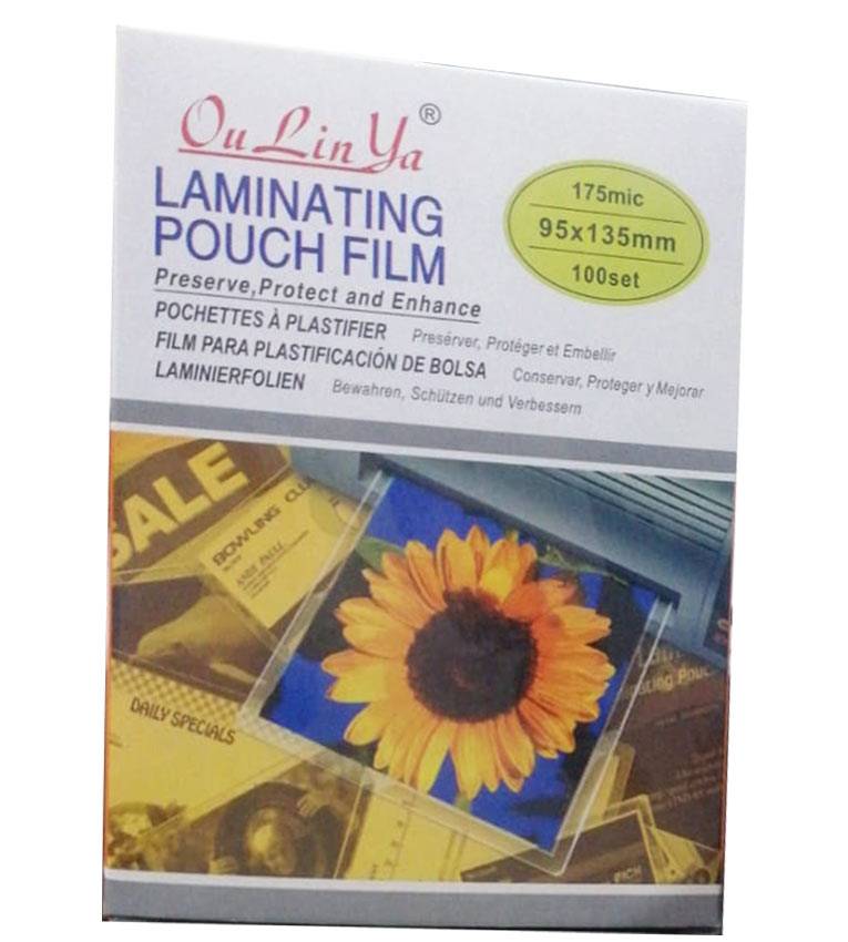 Pochettes de plastification Brillant A6 (95 x135 mm) 175 mic -100 pièces