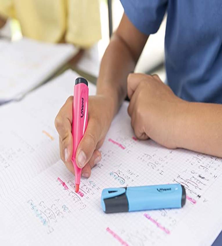 MAPED - Boite des Surligneurs Fluo Peps Classic coloris Rose