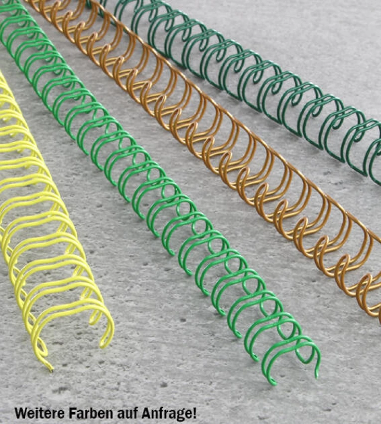 Reliures a double speral métalliques noir mintra 2:1 argentées pour format A4, 22mm. Organisation professionnelle de documents.