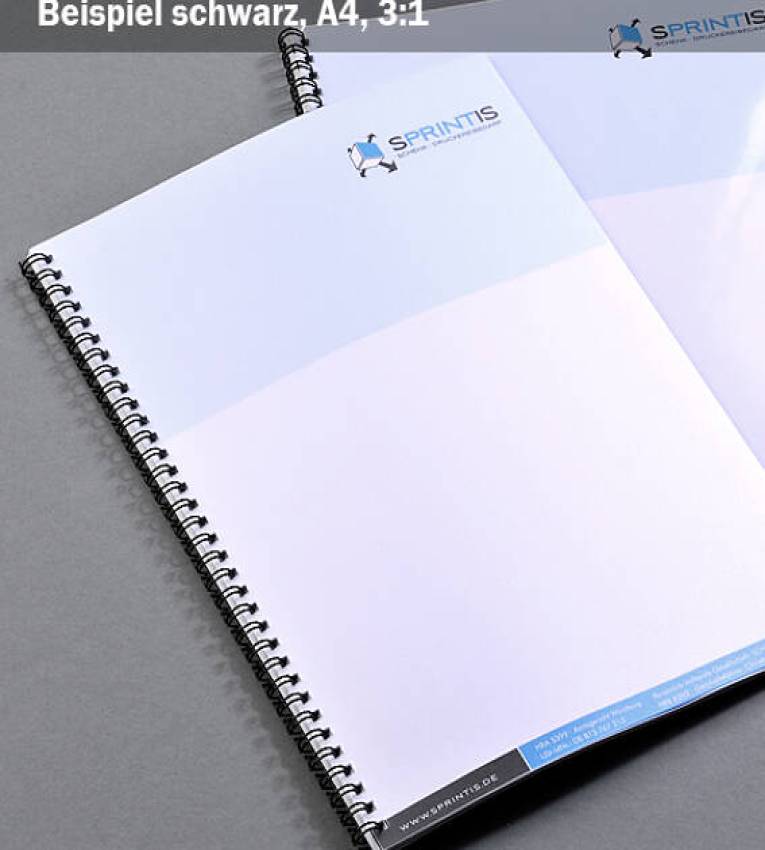 Reliures a double speral métalliques mintra noir 2:1, A4 22mm (5/8") | argentées - Pratiques et élégantes pour vos documents