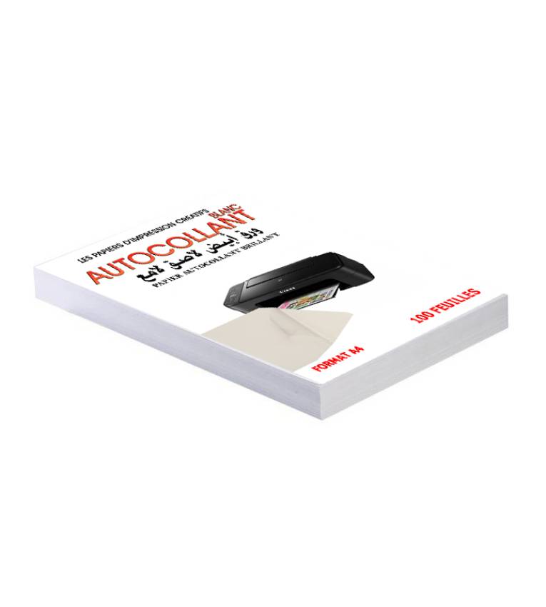 PAPIER AUTOCOLLANT A4 Brillant