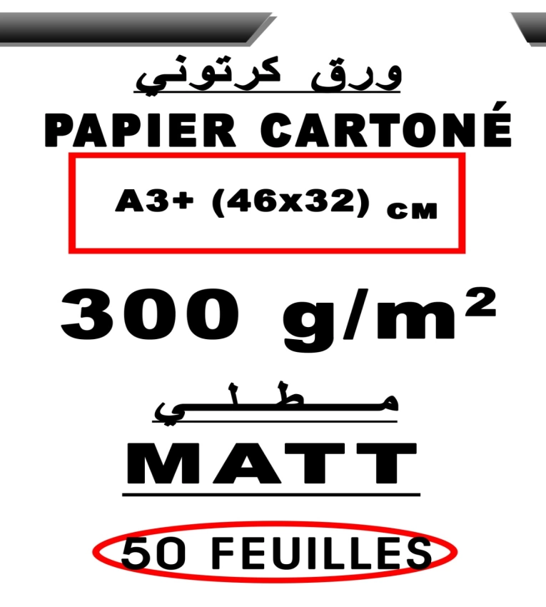 Papier  cartonné A3+ Matt pour impression, papier 300g pour les diplôme et carte de visite