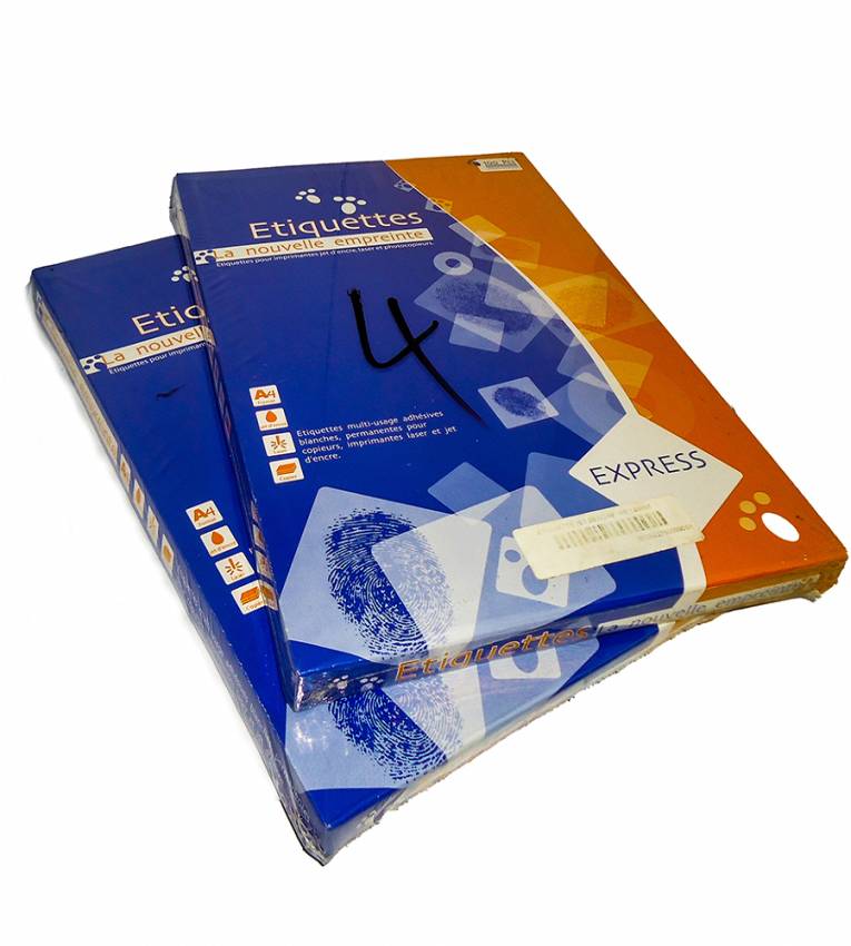 Étiquettes adhésives blanches pour Impression 100feuilles400étiquette105x148mm