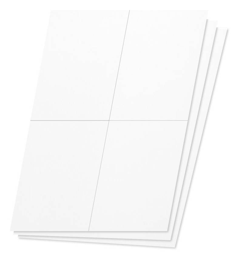 Étiquettes adhésives blanches pour Impression 100feuilles400étiquette105x148mm