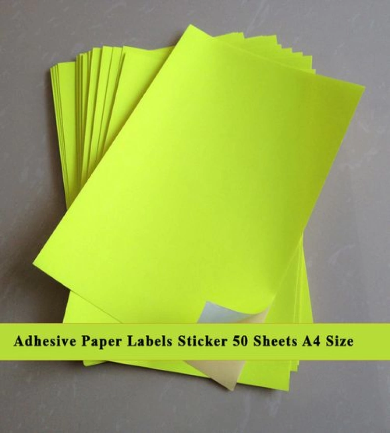 Papier autocollant A4 mat fluorescent : Créez en couleur !