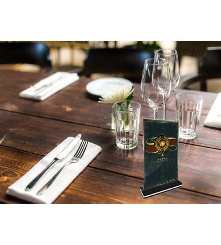 VIP Plaque de table Marque-place, VIP Table et espace Double Face A6