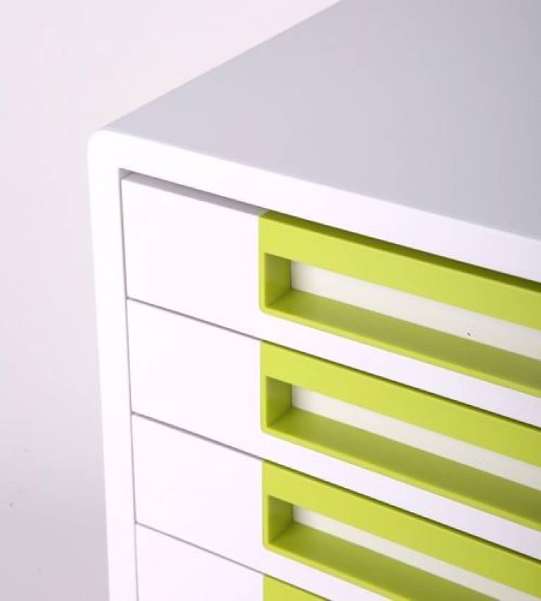 Professionnel Classeur de bureau à tiroirs en plastique, Format A4 de 5 étages