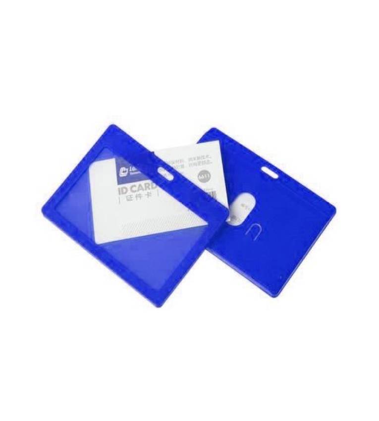 10x Pochette Porte Badge Horizontal En Plastique + cordon Gratuit