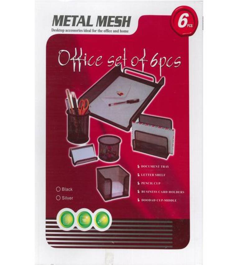 ENSEMBLE DE FOURNITURE DE BUREAU 6 PCS