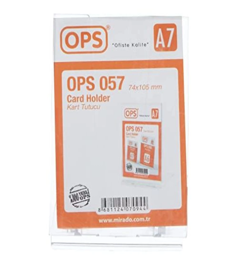 Ops Titulaire de Carte A7 (7.4 x 10.5 cm) - Organisez avec style! Pratique et élégant, découvrez le OPS 057 pour vos cartes.