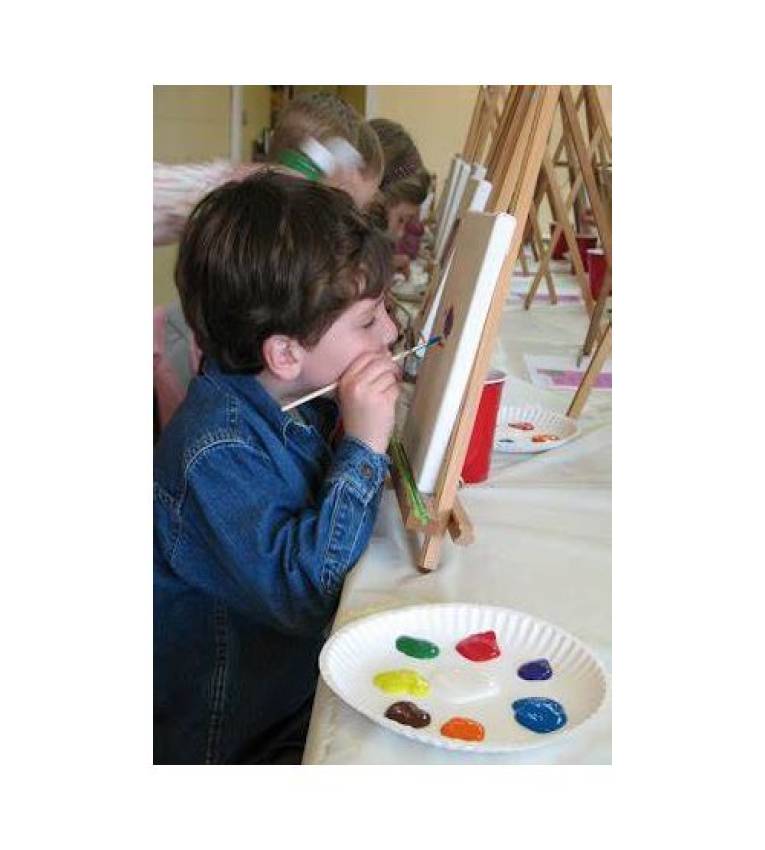 Milan Lot de 6 bouteilles de Peinture125 ml avec pinceau