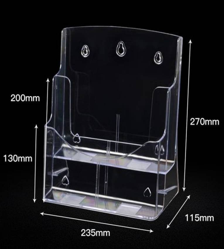 PORTE BROCHURE A4, porte Publicitaire et Présentoir en plastique acrylic display