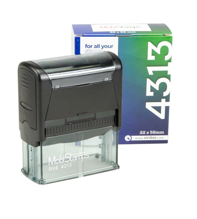 cachet c4313 mobistamp cachet ref 12 bleu