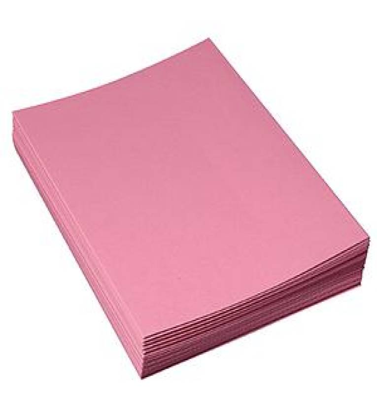 Chrono Pack 100 Chemises Cartonnées. 180 grammes - 24*32 couleur rose