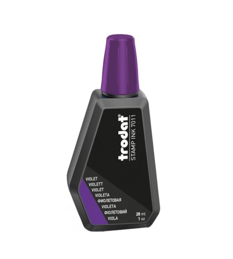 Ravivez vos tampons avec l'encre Trodat 7011 de luxe, flacon 28 ml. Marquage net et durable. Commandez pour une empreinte impeccable !