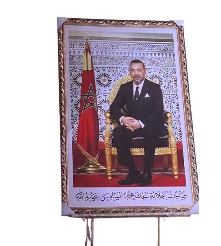 Portrait de sa Majesté le Roi Mohamed VI (100X70) cm