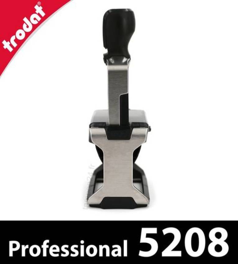 Tampon professionnel en métal 5208 1 7/8'' x 2 3/4'' - 10 lignes