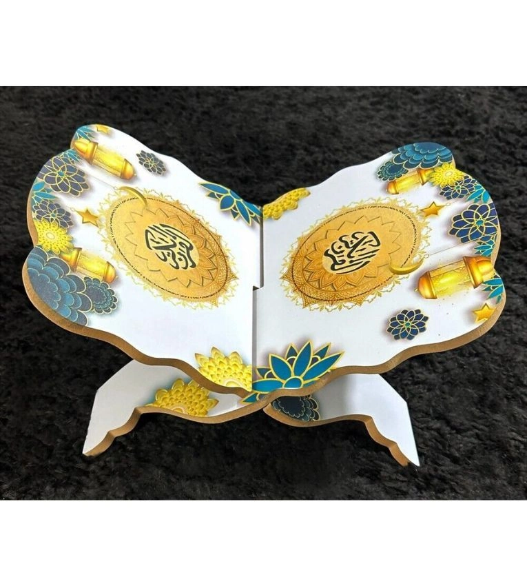 Porte-Coran en bois sculpté élégant et pratique Idéal pour une lecture paisible et un cadeau raffiné Facile à démonter et ranger