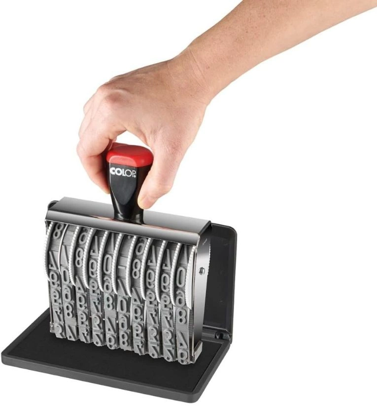 Colop Tampon encreur encre Noir permanent grand format 16x9cm POUR TAMPON MANUEL