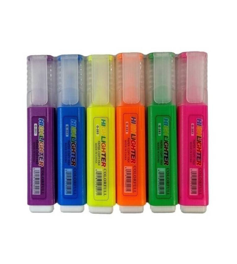 Lot 4 Marqueurs fluorescent Surligneur Textliner avec stylo Bic de 4 couleurs gratuit