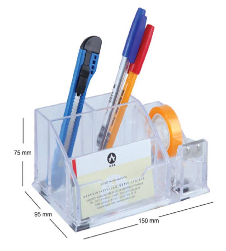 Organisateur de bureau multifonction en rose Un rangement parfait pour vos accessoires