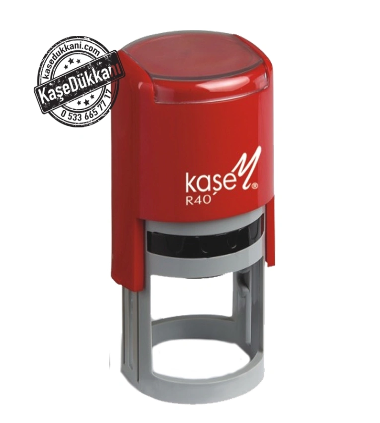 Tampon encreur KASEM R40 automatique, robuste et précis, idéal pour bureaux et entreprises avec une encre durable et une impression nette.