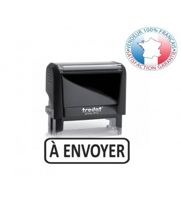 Tampon encreur  Professionnel ''A ENVOYER'' Trodat 4912 , Encre à Séchage Rapide ,Formule Commerciale