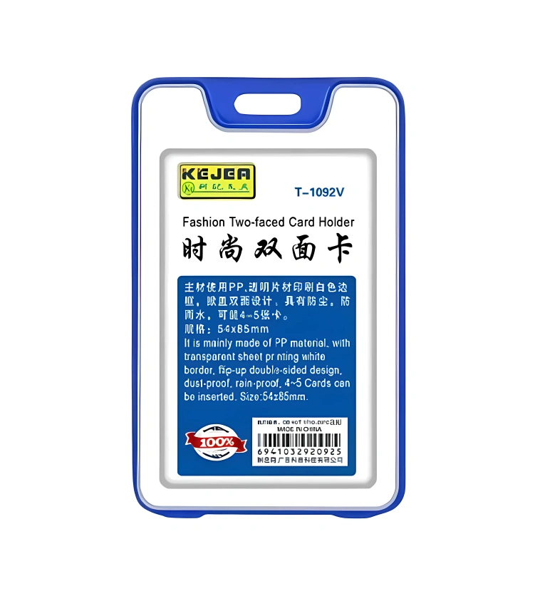 porte-carte plastique, étui carte d’identité, porte-badge professionnel, porte-carte avec lanière, accessoire bureau