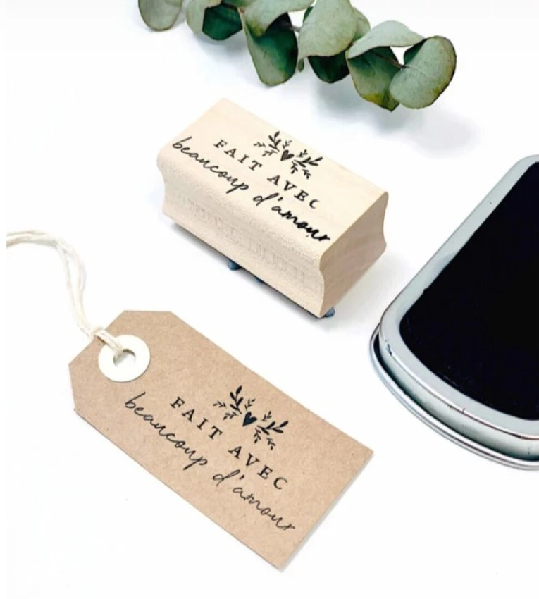 Tampon en bois de haute qualité, surface gravable, design classique, livraison rapide, pour projets créatifs, facile à nettoyer