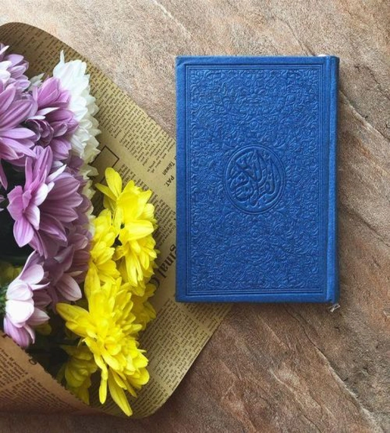 Coran ,Coran bleu ,Livre Islamique ,Cadeau Religieux ,Lecture Spirituelle ,Coran Design ,Musulman