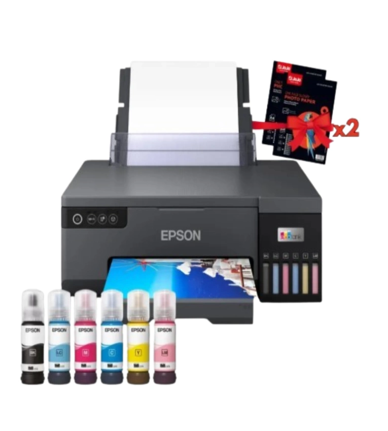 Epson L8050, Impression photo A4 , cartes PVC,haute qualité, faible coût, réservoir d'encre rechargeable, mobile et économe en énergie