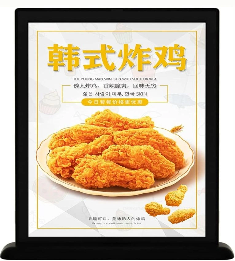 Porte-menu en acrylique de taille A4 de forme rectangulaire, idéal pour les cafés, les magasins ou les restaurants