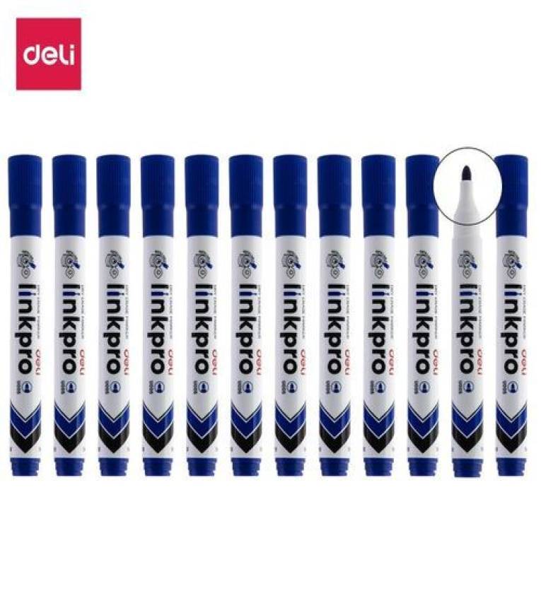 marqueurs de Marque Deli  pour votre tableau blanc, effaçable et  d'un couleur vive et lumineuse offre une bonne lisibilité sur le support