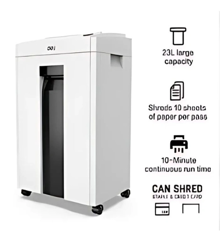 destructeur de papier 16L, largeur d'alimentation A4, destructeur de documents sécurisé, protection des données