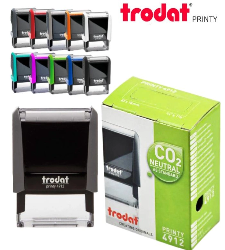 Tampon Trodat 4912, auto-encreur, pratique et durable, idéal pour un usage professionnel et personnel.