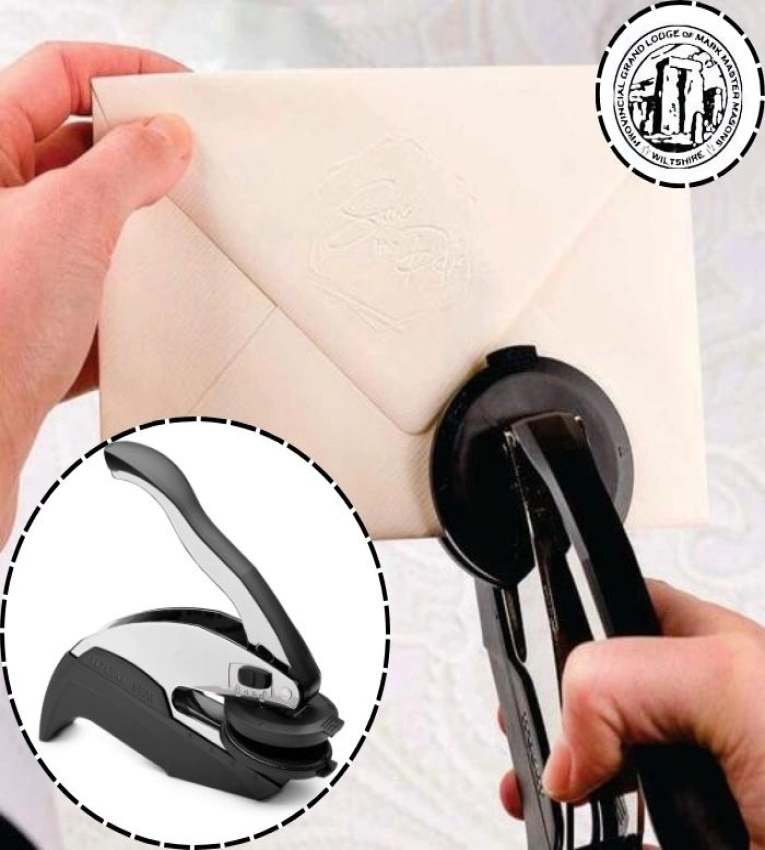 Pince à gaufrer Trodat Ideal Seal, pour des cachets en relief précis sur documents, certificats et invitations. Usage professionnel & personnel.