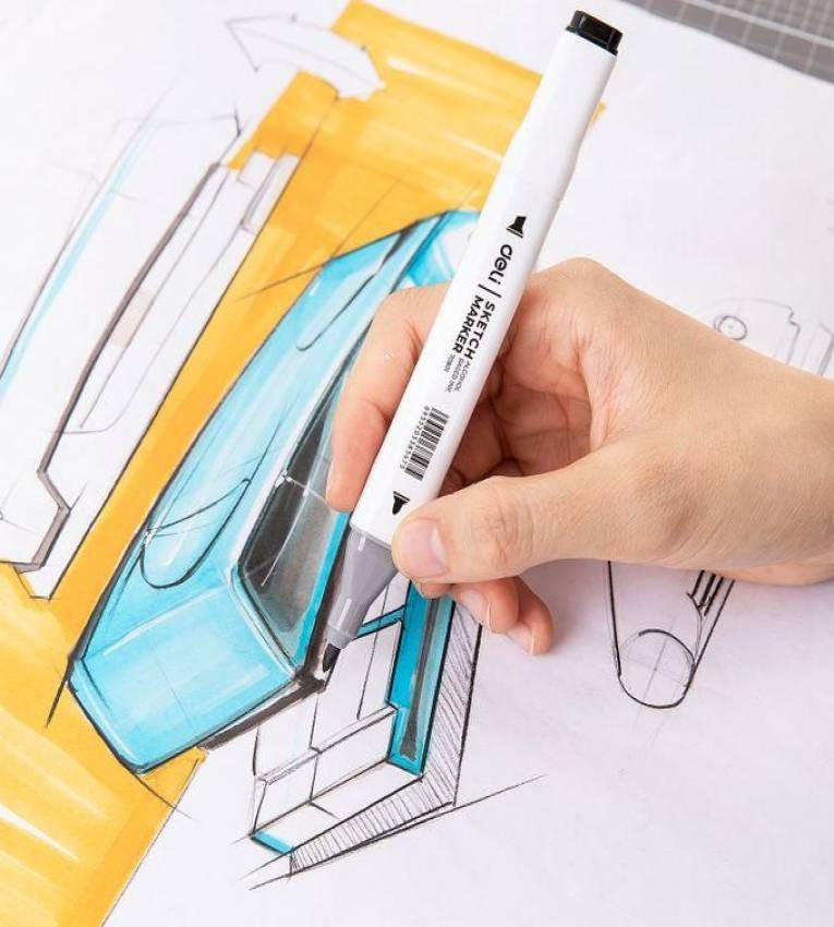 Coffret de 60 Marqueurs Professionnels – Feutres à Double Pointe à Encre Alcool pour Dessin, Croquis et Illustration