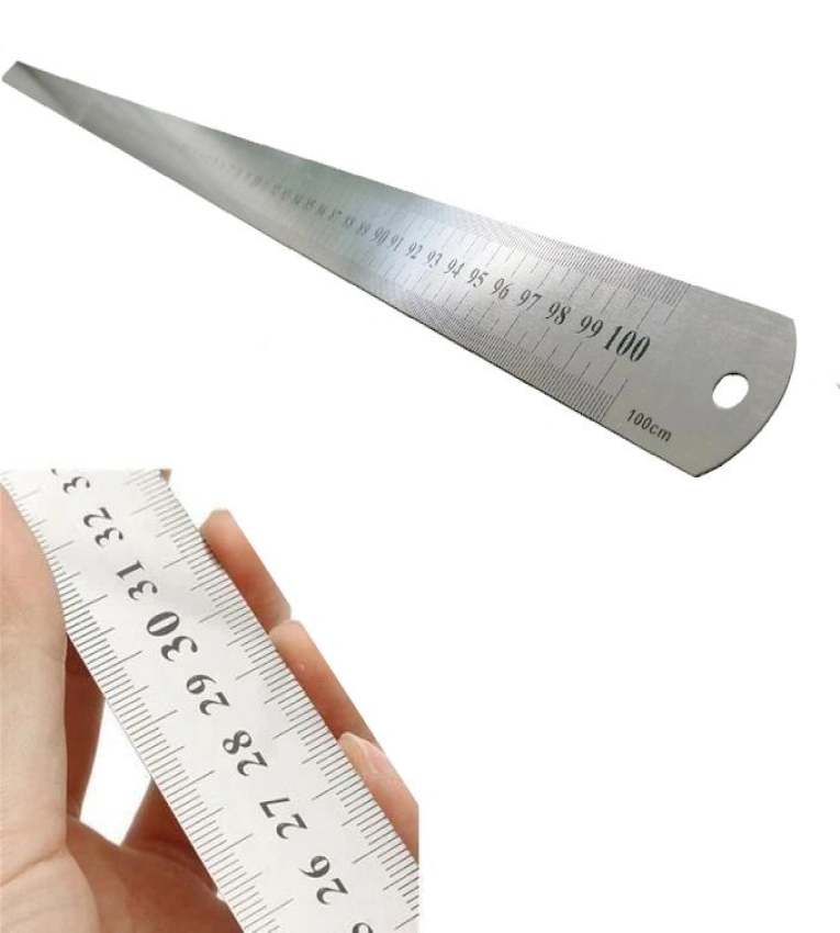 Règle métallique en acier inoxydable 100cm